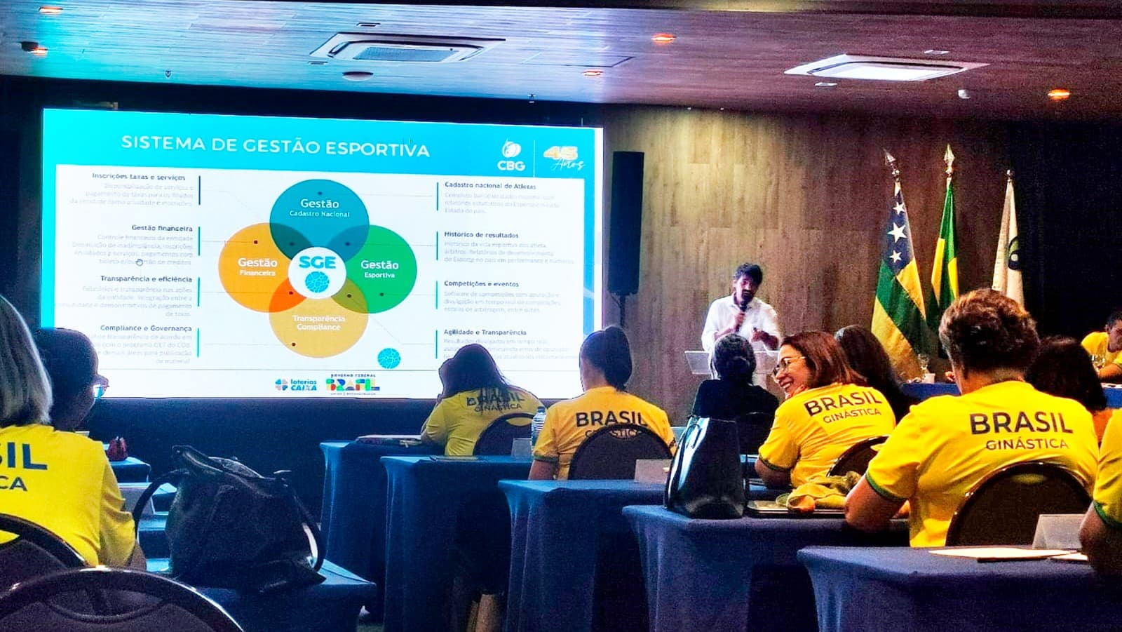 Sistema de Gestão Esportiva é destaque em reunião técnica da ginástica