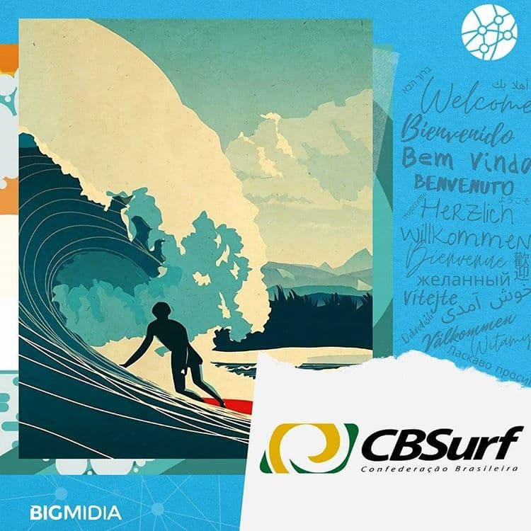 PARCERIA COM A CBSURF AMPLIA ATUAÇÃO DA BIGMIDIA NO UNIVERSO DO ESPORTE